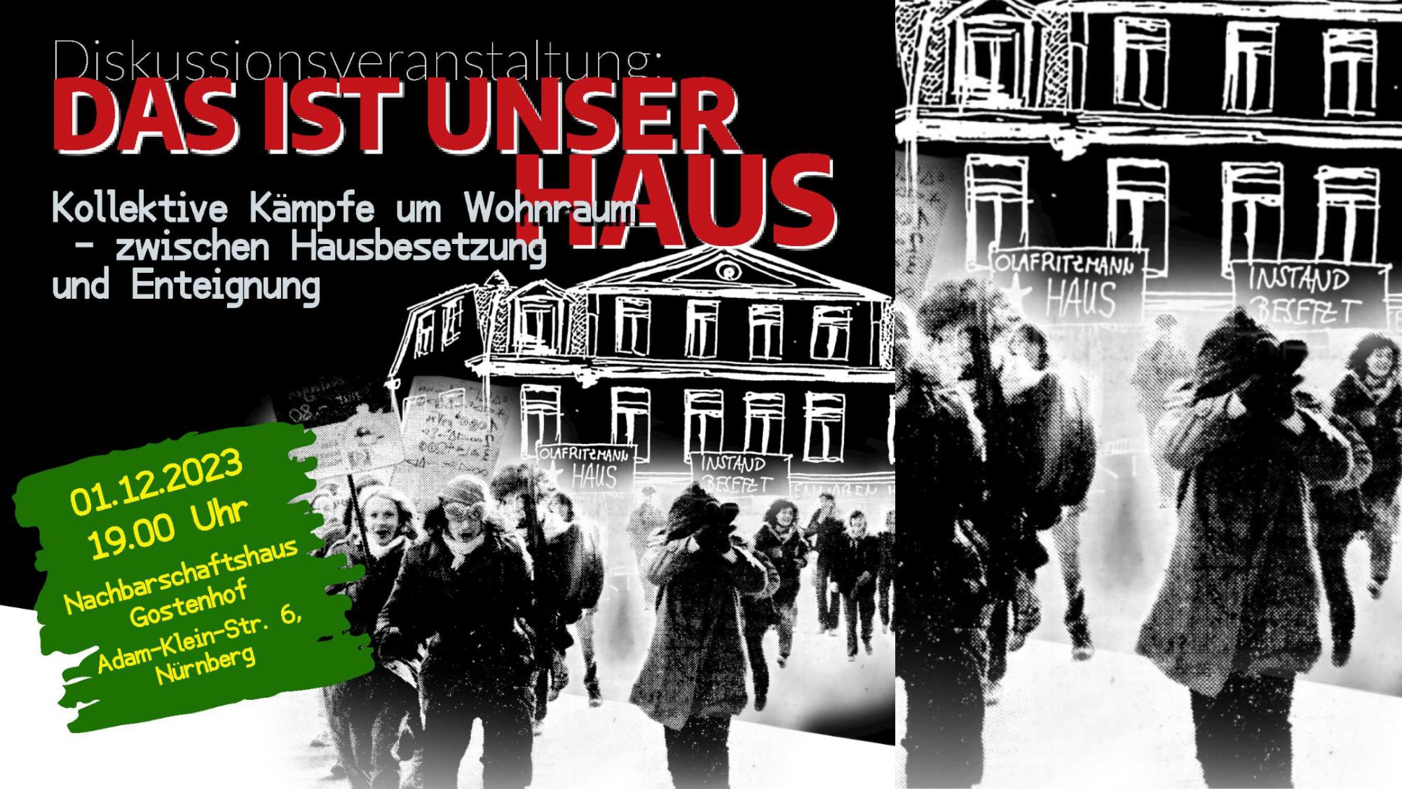 Diskussionsveranstaltung zur Wohnungsfrage
